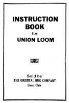 Union Loom No36 Manual